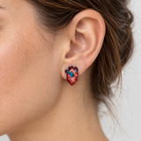 Anatomical Heart Stud Earrings
