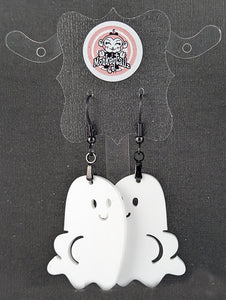 Acrylic Boo-ty Ghost Dangle Earrings