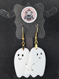 Acrylic Boo-ty Ghost Dangle Earrings