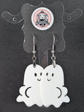 Acrylic Boo-ty Ghost Dangle Earrings