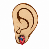 Anatomical Heart Stud Earrings