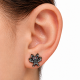 Vampire Bat Stud Earrings