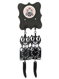 Kit Kat Clock Dangle Earrings