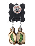 Pickle Jar Dangle Earrings