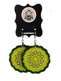 Pickle Slice Dangle Earrings