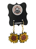 Sunflower Dangle Earrings