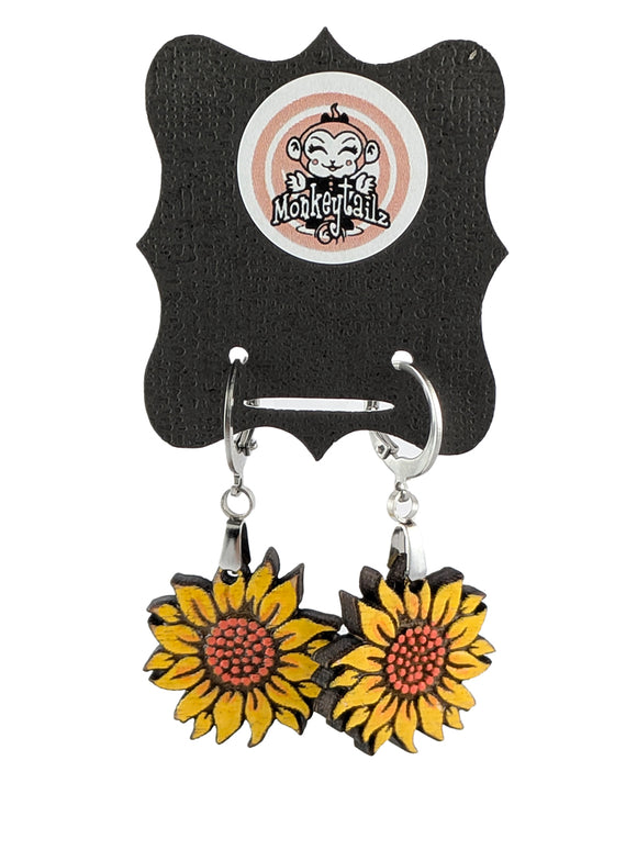 Sunflower Dangle Earrings