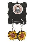 Sunflower Dangle Earrings