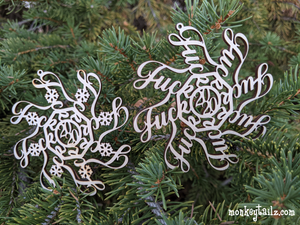 2020 F*ckflake Snowflake Christmas Ornament