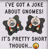 Garden Gnomes Tiny Stud Earrings
