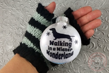 Dachshund Christmas Ornament ~ Walking in a Wiener Wonderland ~ Short Hair Dachshund