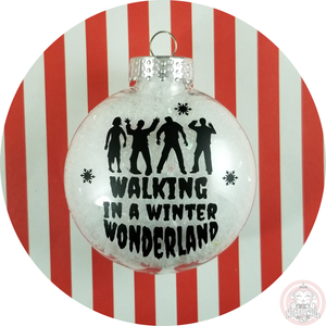Zombie Christmas Ornament ~ Dead Walking in a Winter Wonderland